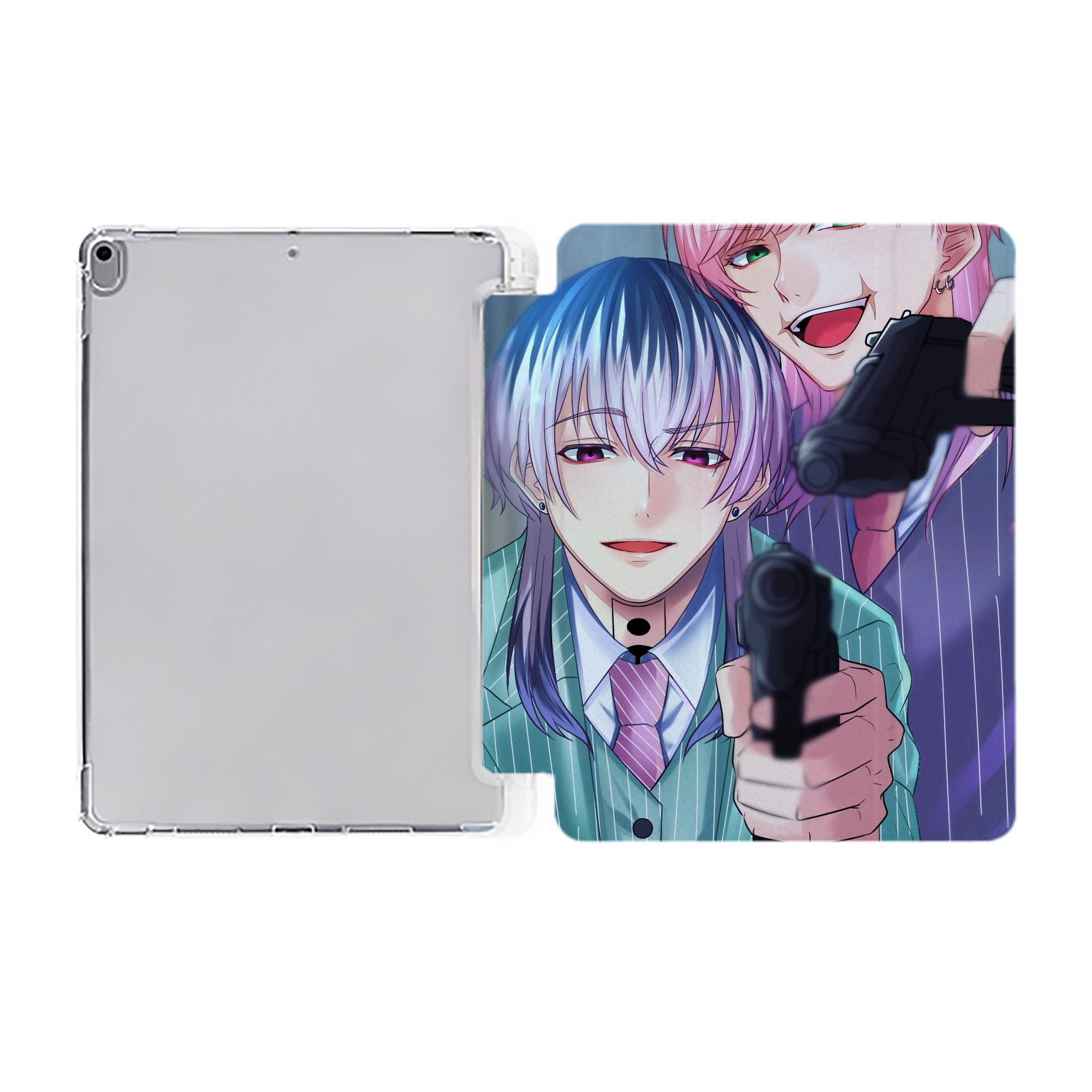 （画像用） 東京リベンジャーズ Tokyo Revengers IPad ケース ペン収納付き 三つ折りスタンド PUレザー×シリコン 対応機種9.5/10.5/10.9インチ